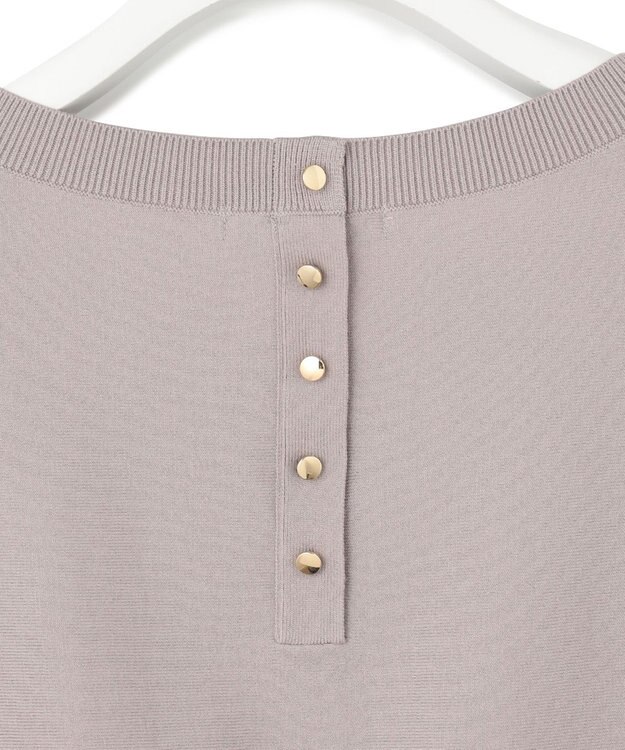 23区 【洗える/ご好評につきカラー追加】ヴィスコースストレッチ ドルマン ニット ライトグレー系