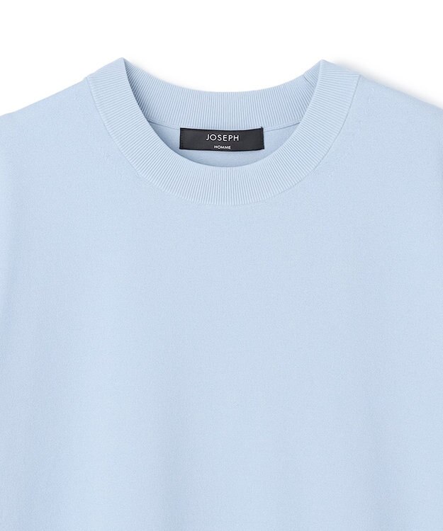 JOSEPH HOMME 【新色追加】リュクスレーヨン　クルーネック半袖ニット スカイブルー系