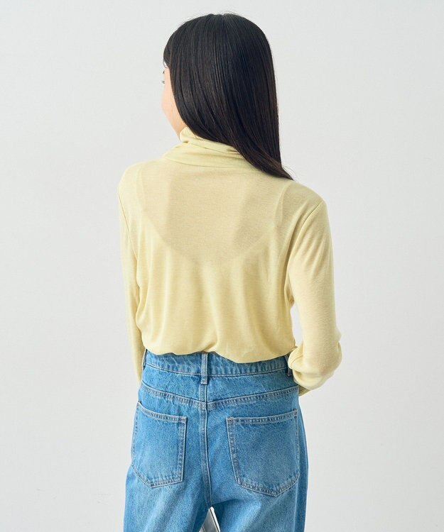 earth music&ecology シアードッキングタートルプルオーバー Yellow