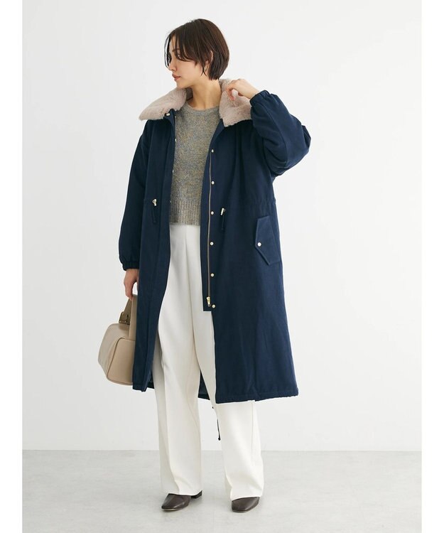 Green Parks ・ＥＬＥＮＣＡＲＥ　ＤＵＥ　中綿モッズロングコート