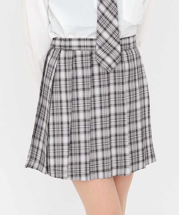WEGO 【SCHOOLITEM】スクールプリーツスカート グレーチェック2