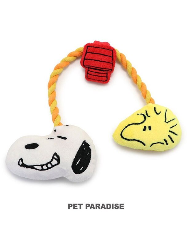 PET PARADISE スヌーピー お友達 ロープ トイ レッド