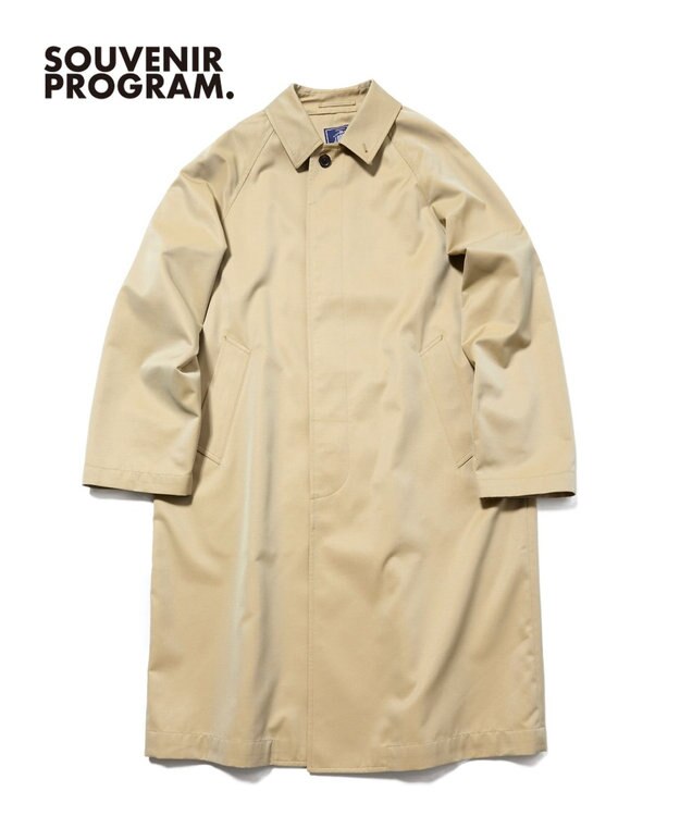 J.PRESS MEN 【J.PRESS ORIGINALS】【UNISEX】Cotton Like Polyester Balmacaan Coat ベージュ系