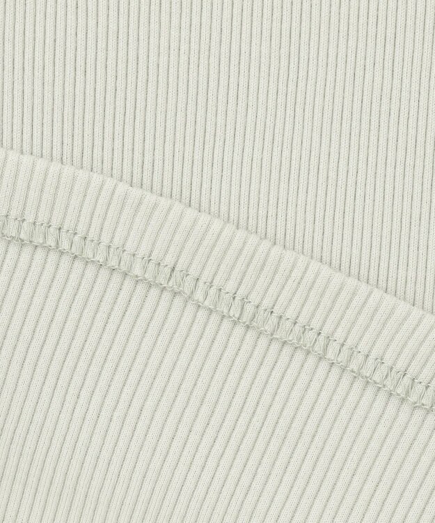 ICB L 【洗える】オーガニックリブタンク モスグリーン系