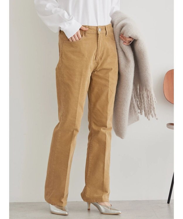 AMERICAN HOLIC コーデュロイフレアパンツ Beige