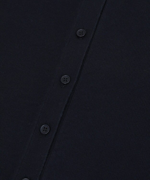 earth music&ecology 【コットン混紡】バイカラーレイヤード風カーディガン Navy