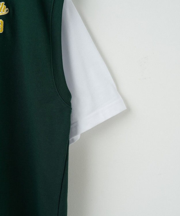 WEGO 【SETUPアイテム】アンサンブルスウェットベストT（S） グリーン