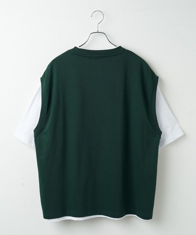 WEGO 【SETUPアイテム】アンサンブルスウェットベストT（S） グリーン