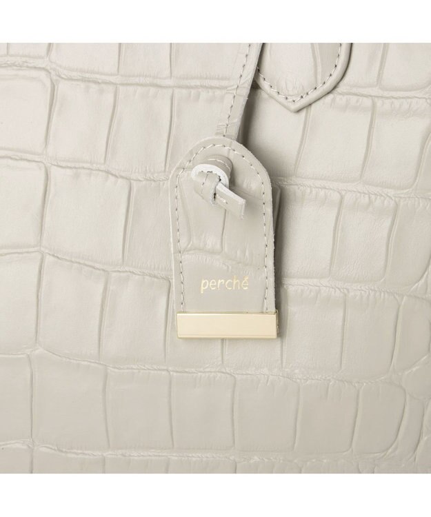 UNBILLION ペルケ perche / WEB直営限定・牛革ユーティリティA4・2wayトートバッグ クロコグレー