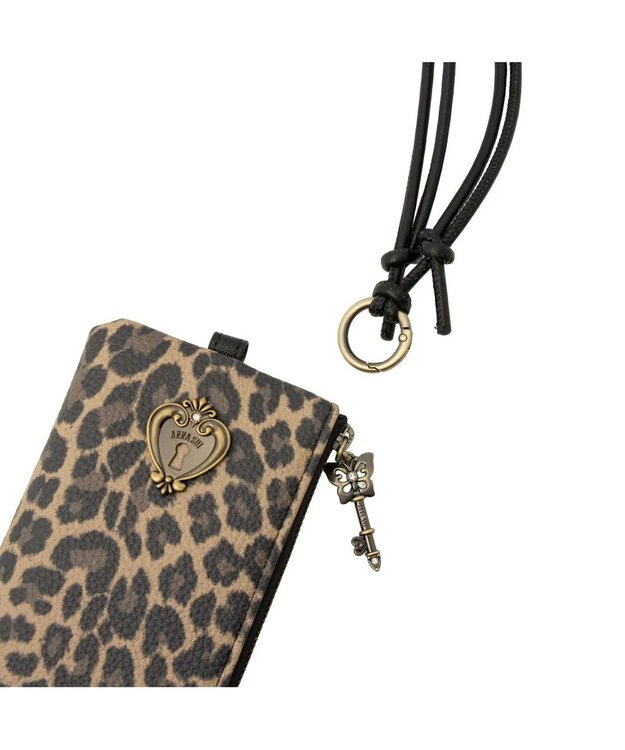 ANNA SUI ハートロック フラグメントケース レオパード