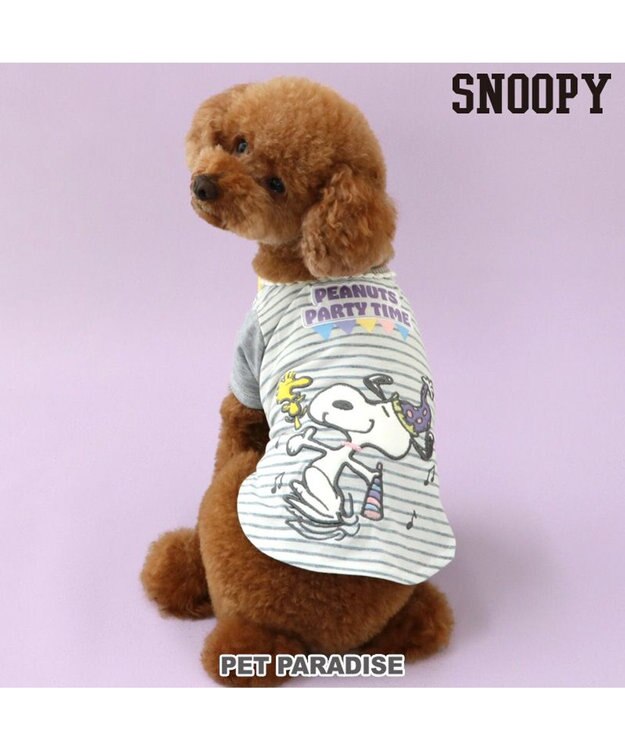 PET PARADISE スヌーピー Tシャツ 《お誕生日 パーティー柄》 小型犬 パーティー柄
