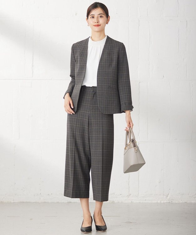 ANY SIS 【美人百花10月号掲載】ハイネックシャーリング ブラウス オフ