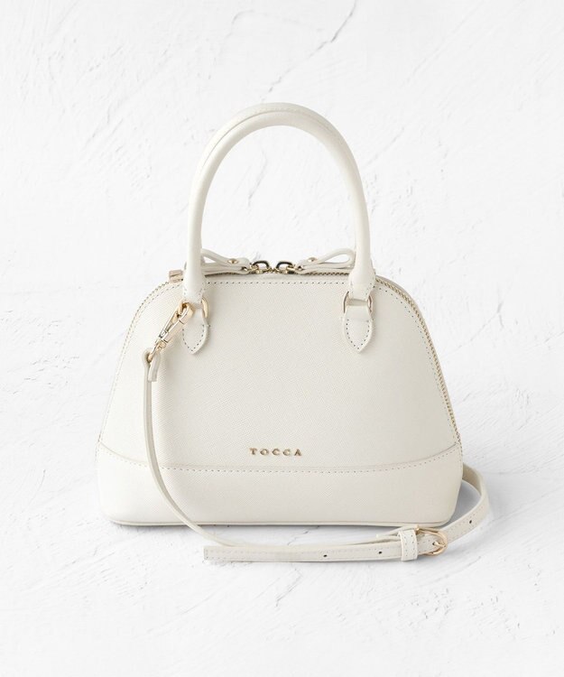 TOCCA LE SOMMET MINI BUGATTI BAG レザーバッグ アイボリー系
