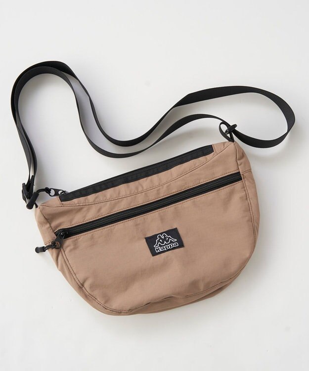 OP／FILA 【Kappa】三日月形 ショルダーバッグ グレー×ベージュ