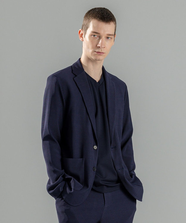JOSEPH HOMME 【洗える/ストレッチ】ソフトプリーツストレッチ   ジャケット ネイビー系