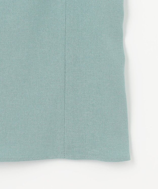 自由区 L 【セットアップ対応・接触冷感・洗える】リネンライクシンセティックキャミ ビスチェ ライトブルー