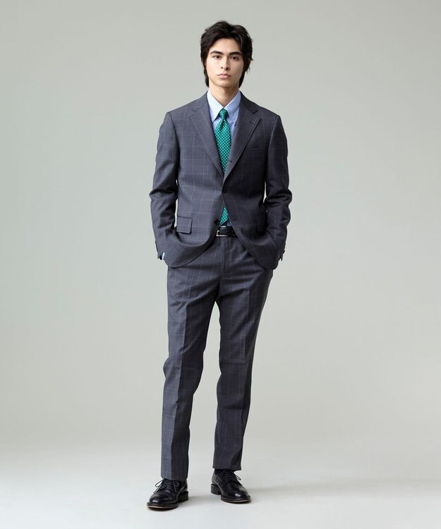 J.PRESS MEN 【WEB・一部店舗限定】ウィンドーペーン スーツ グレー系4