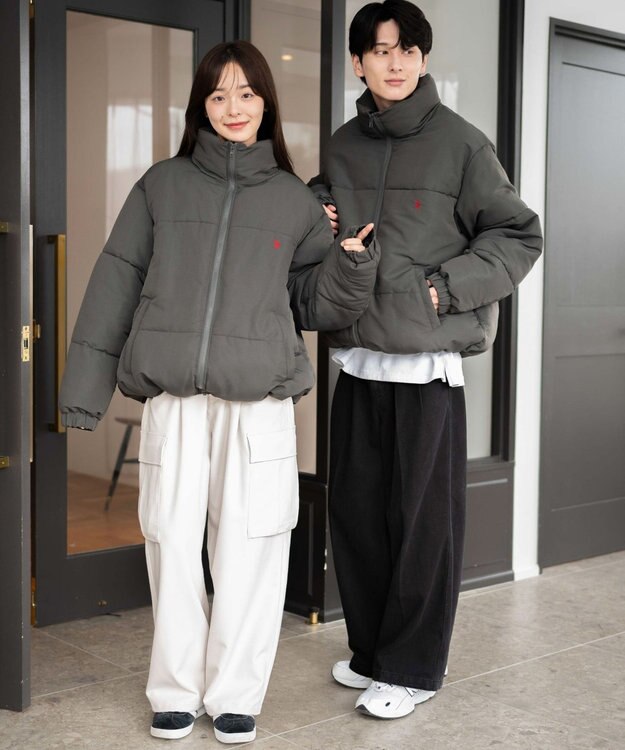 WEGO 【WEB限定/Sサイズ新登場/お気に入り登録者数5万人越えの大人気アイテム】U.S. POLO ASSN.別注パデッドジャケット グレー