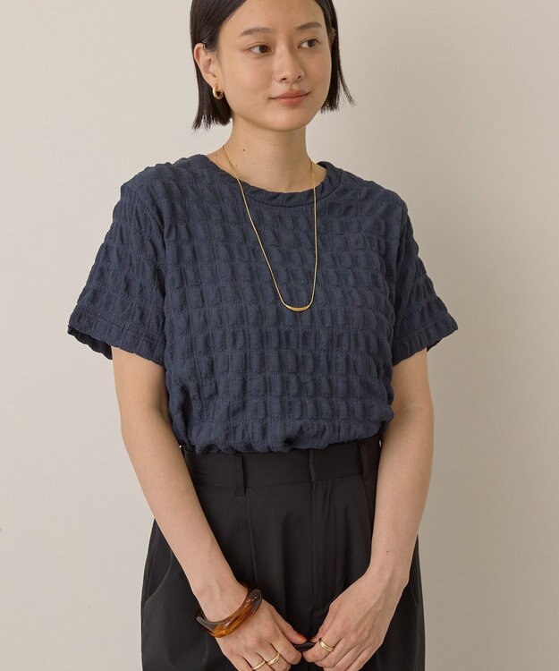 AMERICAN HOLIC ポコポコ半袖プルオーバー Navy