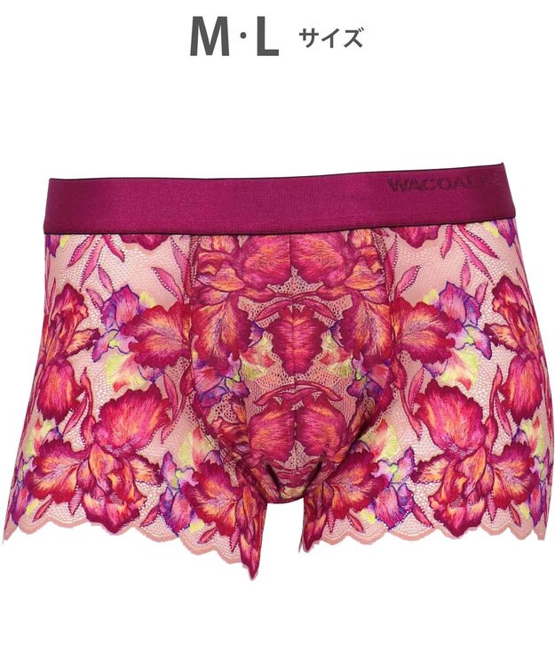 WACOAL MEN WACOAL MEN ボクサーパンツ 【レースボクサー】 フロント快適グラマラス 通気性 前閉じ 下着 メンズ WT3827 /ワコールメン レッド
