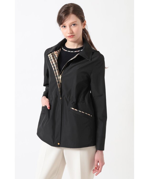 DAKS リバーシブル タフタブルゾン（撥水） ブラック