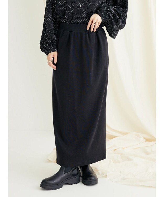 CRAFT STANDARD BOUTIQUE リブロングスカート Black