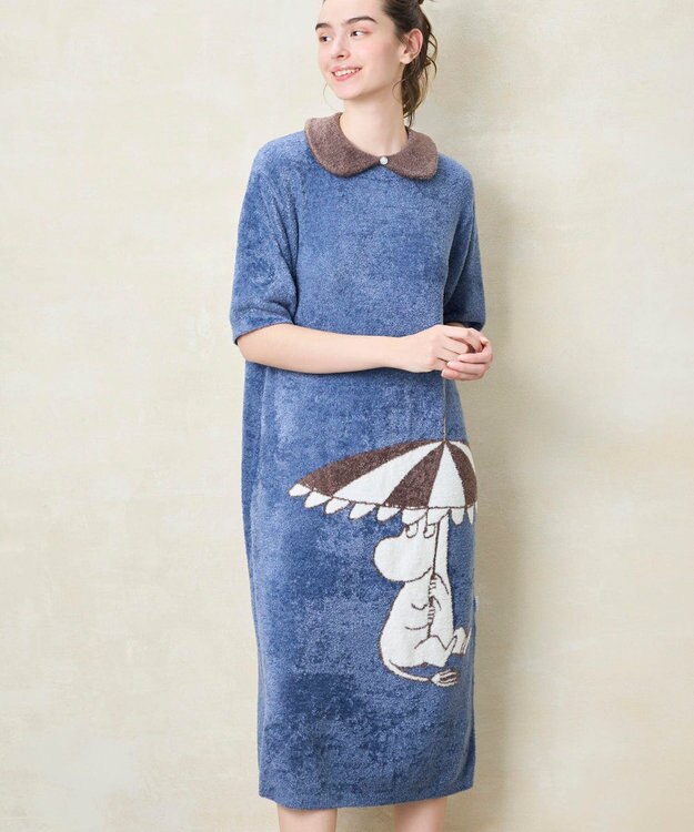 une nana cool 【ムーミン】MOOMIN × une nana ccol　なめらかふわふわワンピース KO