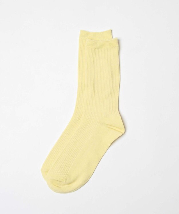 WEGO カラーリブソックス イエロー