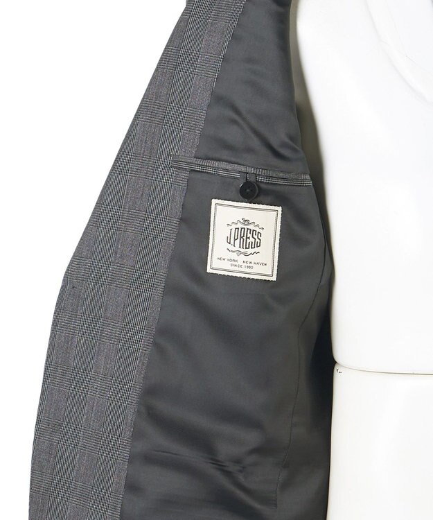 J.PRESS MEN 【WEB・一部店舗限定】グレナカートチェック スーツ / 2B / 背抜き ライトグレー系3