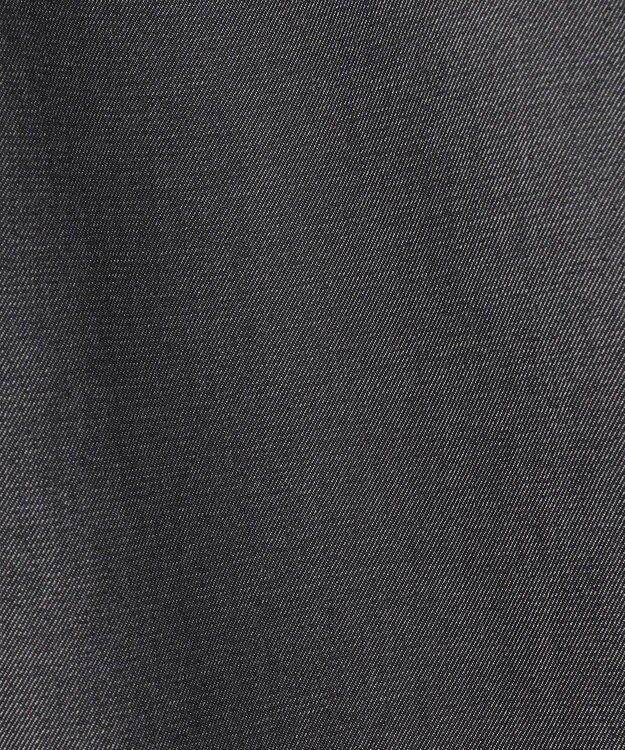 J.PRESS LADIES L 【洗える・防シワ・速乾】ツイルシャンブレー ワイド パンツ ブラックシャンブレー系