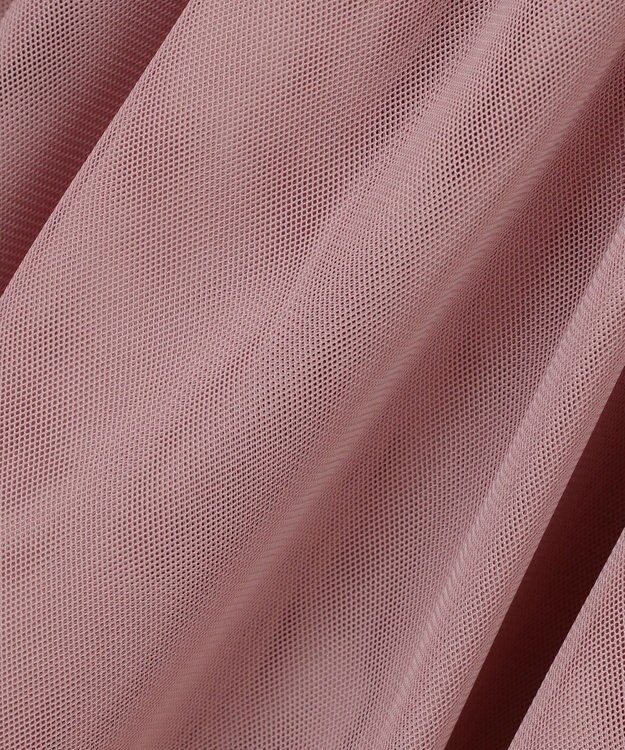 ANY SIS 【洗える】チュールレイヤード キャミソール スモーキーピンク