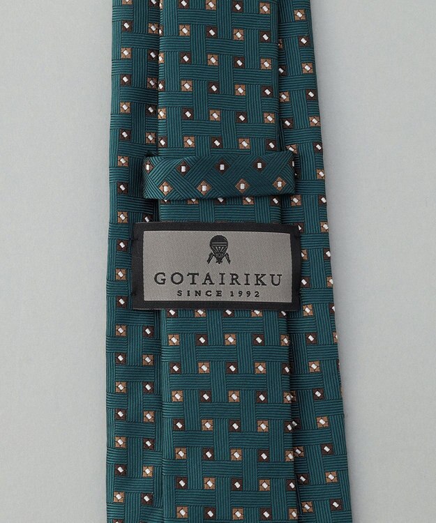 GOTAIRIKU GOTAIRIKU別注【日本製】シルク ネクタイ_小紋柄 グリーン系8