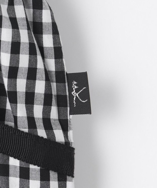 組曲 KIDS 【110-140cm】ギンガム パンツ ブラック系3