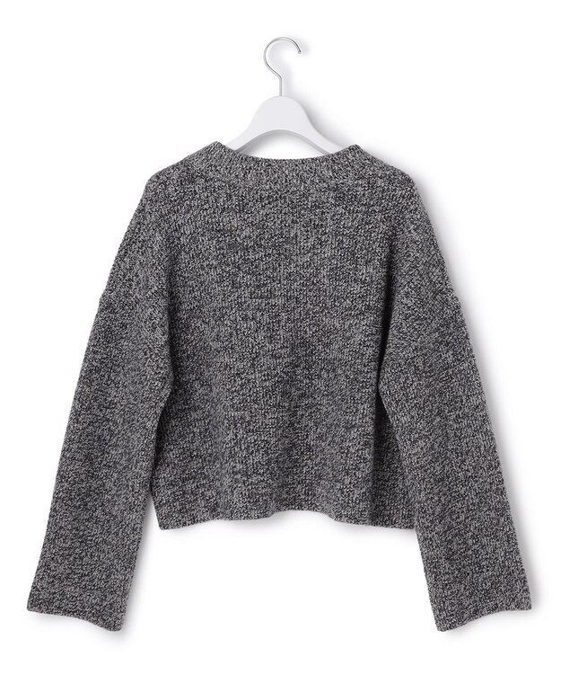 23区 S 【SLOW/一部店舗限定】ソフトウール Vネック ニット グレーミックス