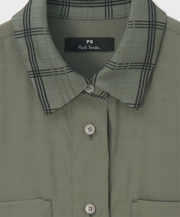 Paul Smith シアー チェック ワンピース カーキ