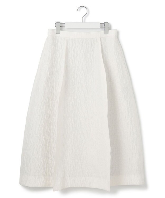 23区 【洗える】エクラジャカード コクーン スカート アイボリー系