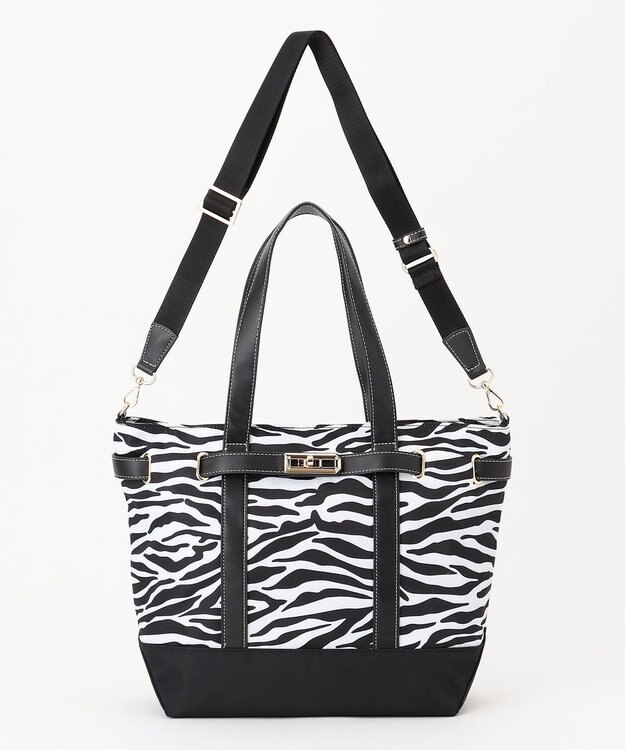 LA BAGAGERIE ベルテッド2WAYトート ゼブラ