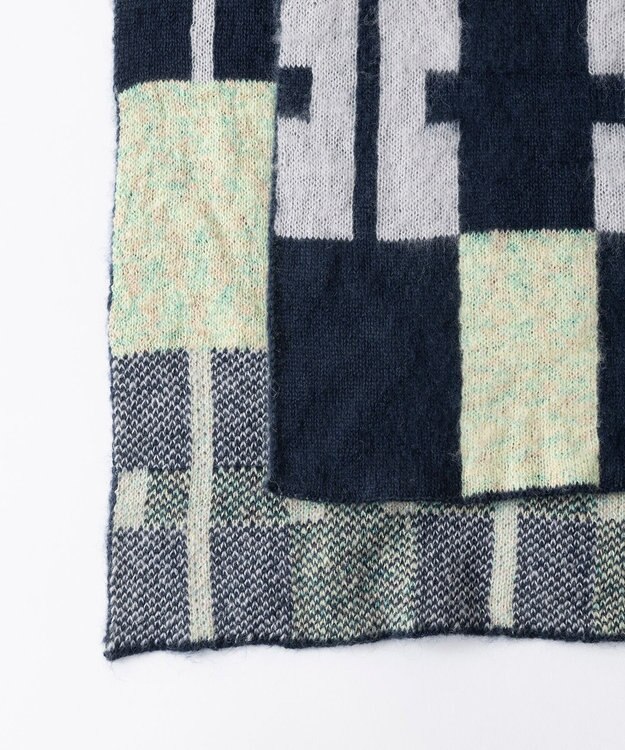 TRICOTE モヘアマフラー 39NAVY