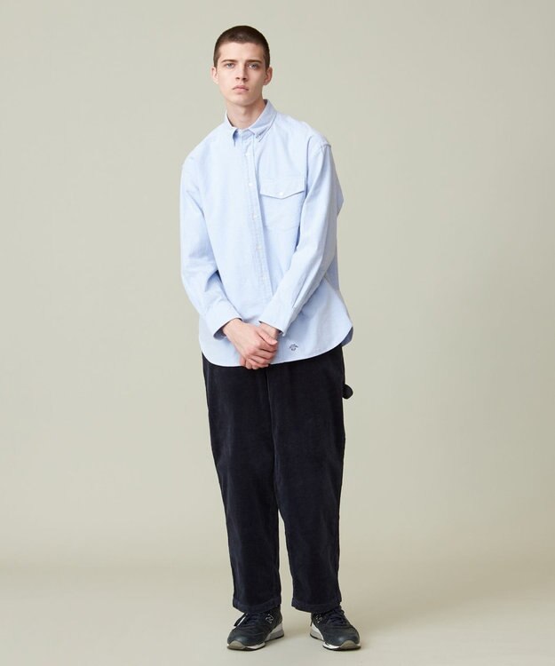 J.PRESS YORK STREET 【UNISEX】オックス起毛 シャツ/B.D. サックスブルー系