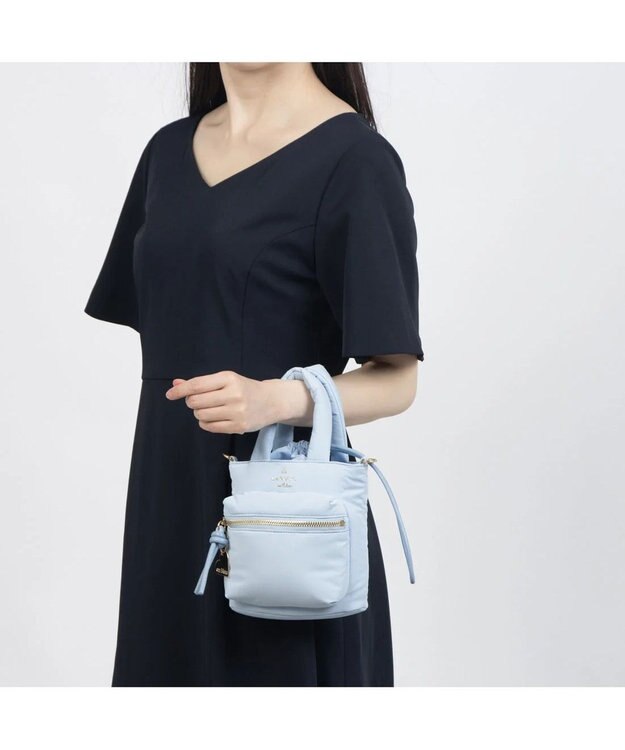 LANVIN en Bleu ボンボン 2wayミニショルダーバッグ ライトブルー