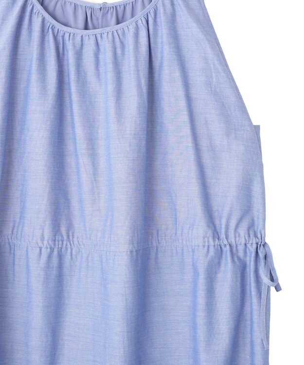 earth music&ecology ギャザーノースリーブワンピース Off White