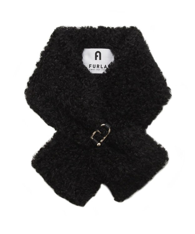 MOONBAT FURULA プードルファーマフラー ブラック