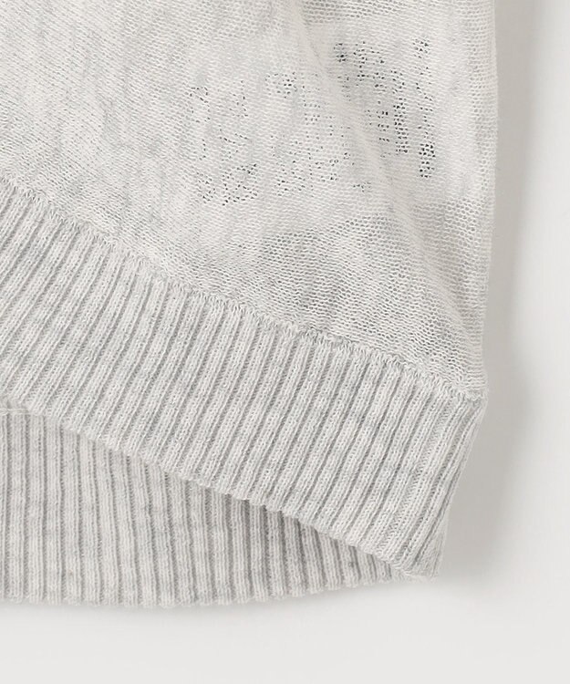 ANY 【洗濯機可/接触冷感/アンチピリング】シアーニットボレロカーディガン トップグレー