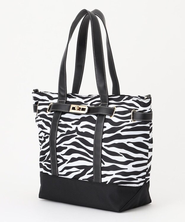 LA BAGAGERIE ベルテッド2WAYトート ゼブラ
