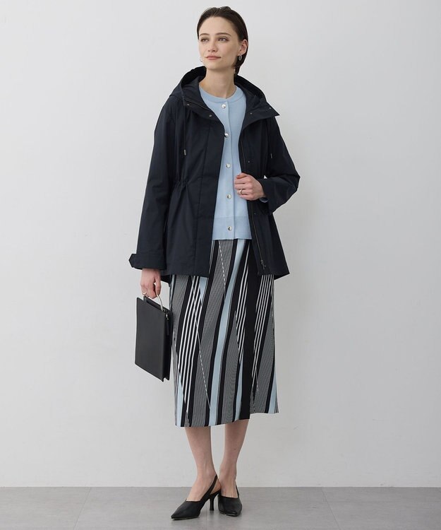 ICB L テントライン フーデットコート ネイビー