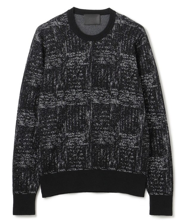 JOSEPH HOMME 【HIGH GRADE LINE】クレストブークレジャガード　クルーネックニット ブラック系