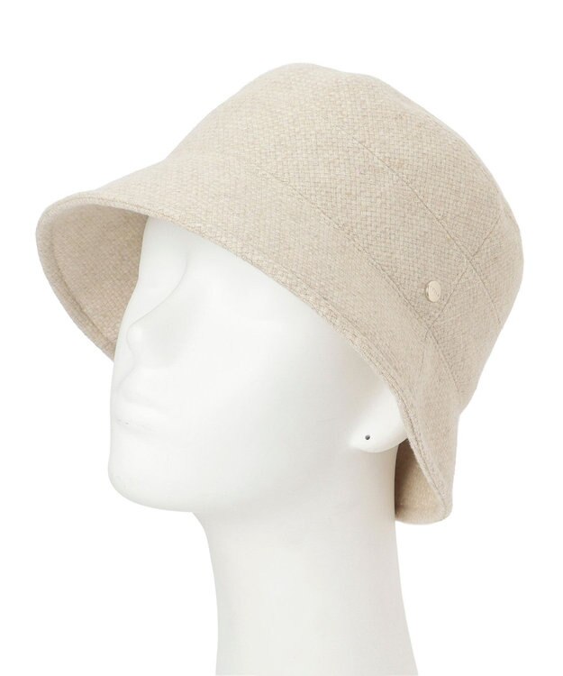 MOONBAT FURLA 【日本製】ドビー織ツイード 横ハギ ダウンクロッシェ／UV／抗菌防臭 ベージュ