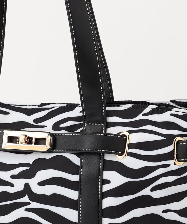 LA BAGAGERIE ベルテッド2WAYトート ゼブラ