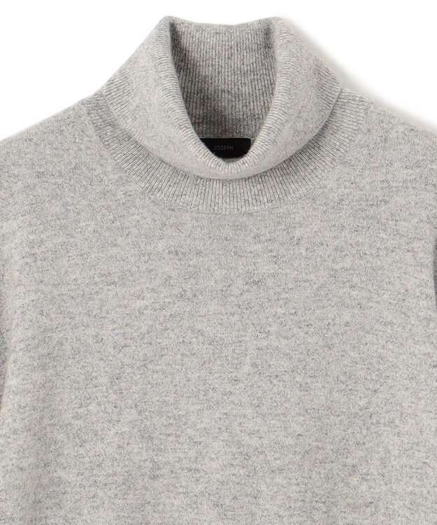 JOSEPH HOMME 【LEON 2月号掲載】ピュアカシミヤ　タートルネックニット ライトグレー系