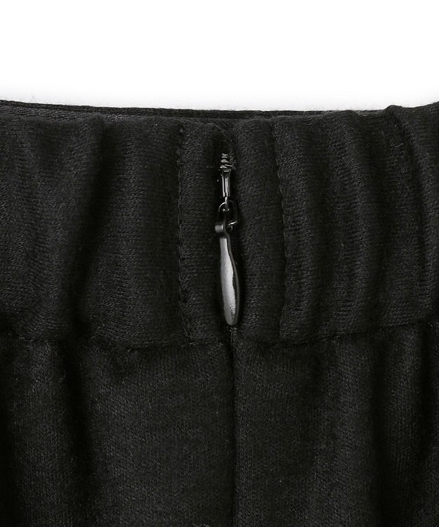 23区 【洗える】ウールミルドジャージー タック スカート ブラック系